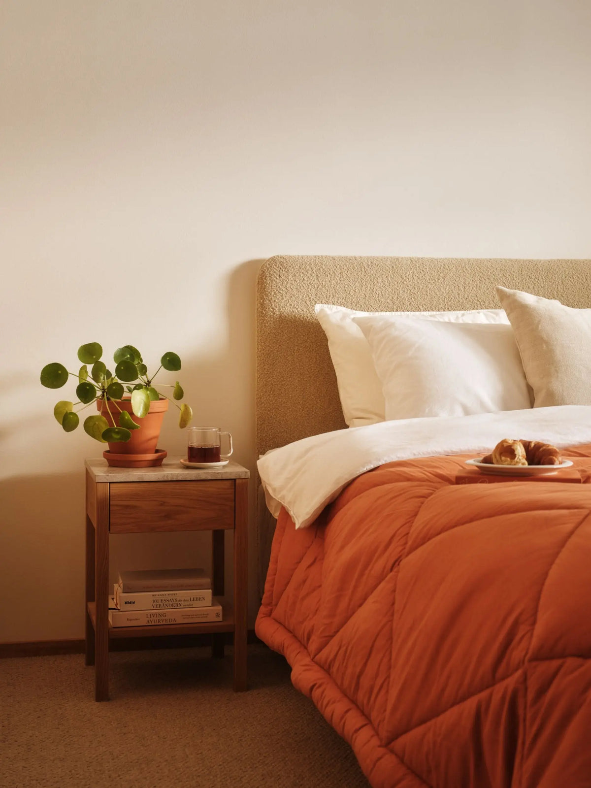 Matri Piia päiväpeitto 260x260 terracotta/sand Matri