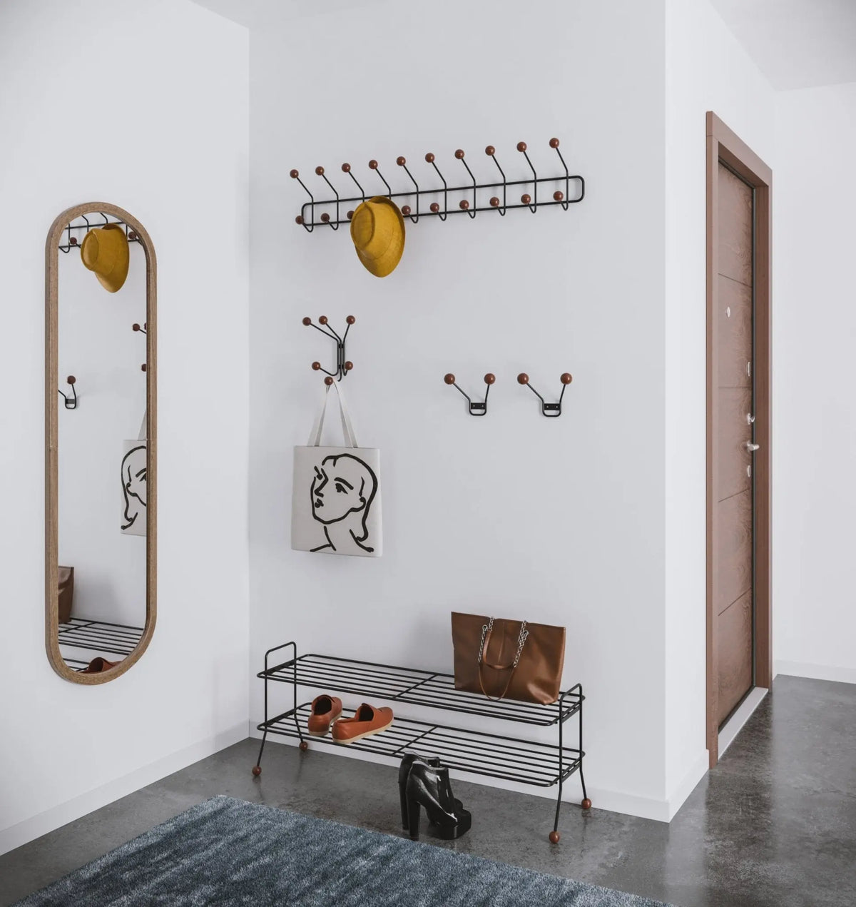 Maze Bill XXS naulakko musta/pähkinä - Laatukaluste