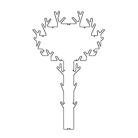 Maze Tree seinänaulakko musta - Laatukaluste