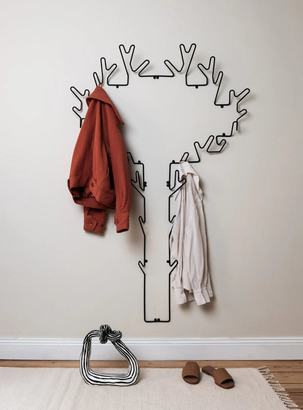 Maze Tree seinänaulakko musta - Laatukaluste