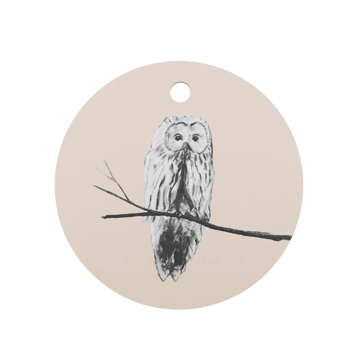 Miiko Pöllö leikkuulauta 24cm nude - Laatukaluste