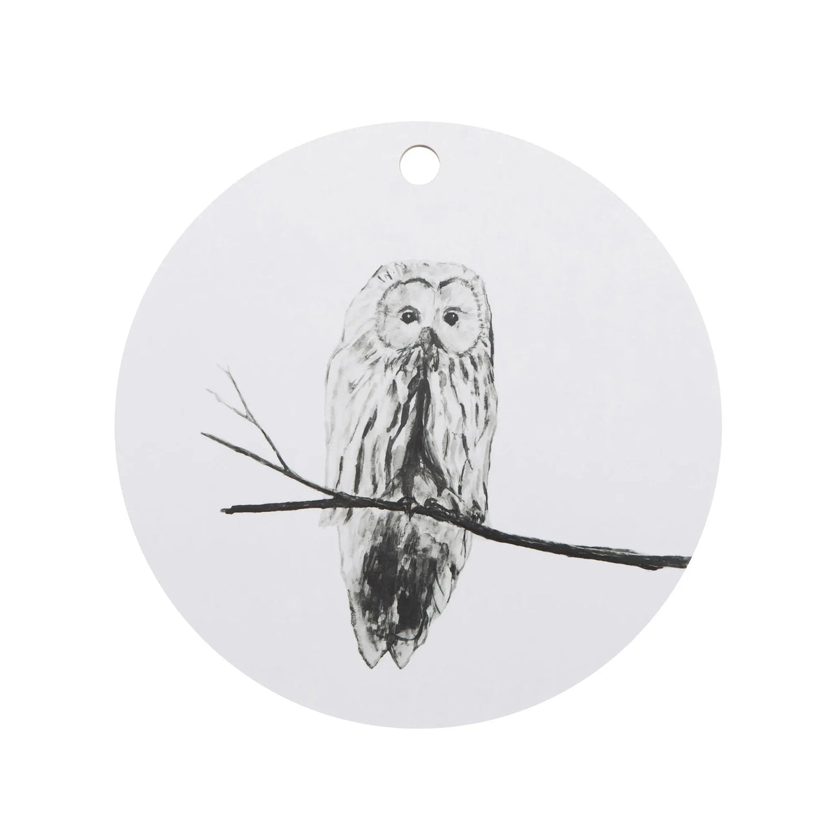 Miiko Pöllö leikkuulauta 30cm valkoinen - Laatukaluste