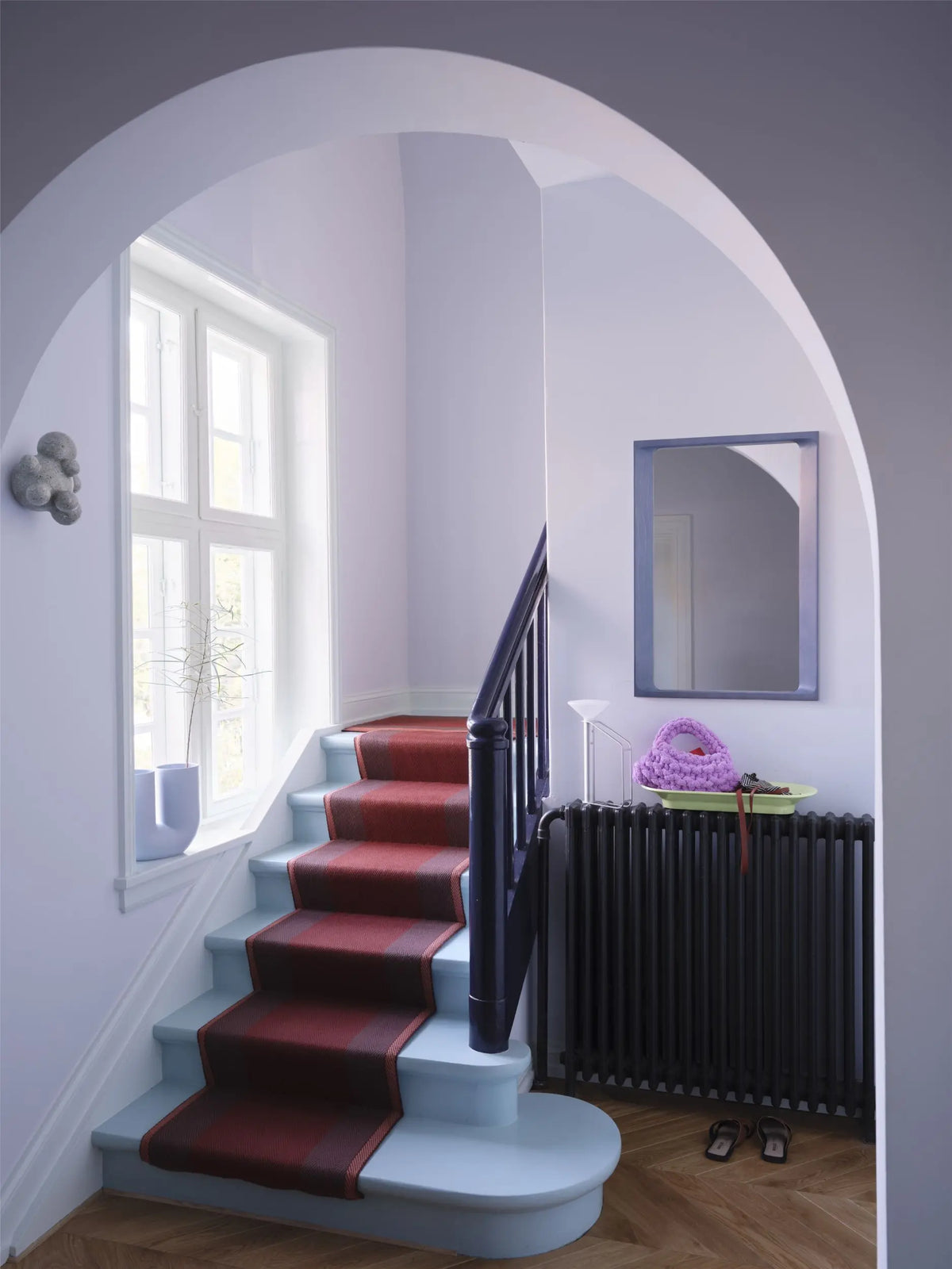 Muuto Arced peili 80x55 liila Muuto