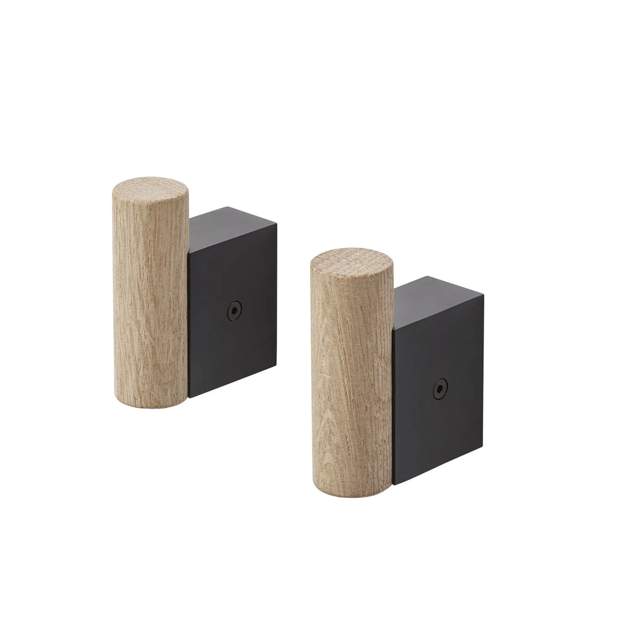 Muuto Attach ripustin 2kpl tammi/musta - Laatukaluste