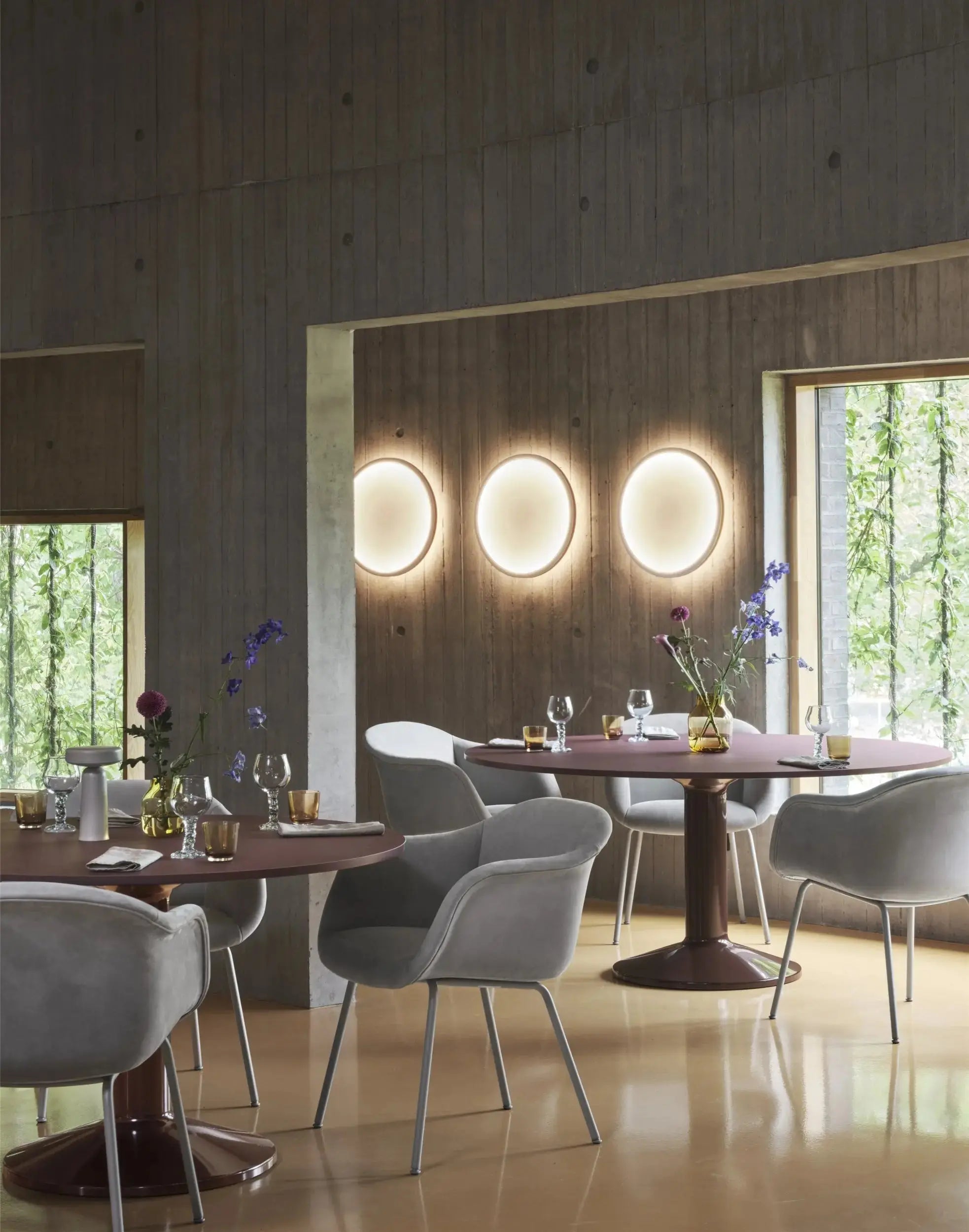 Muuto Calm seinävalaisin Ø50 kiinteä valkoinen/oranssi Muuto