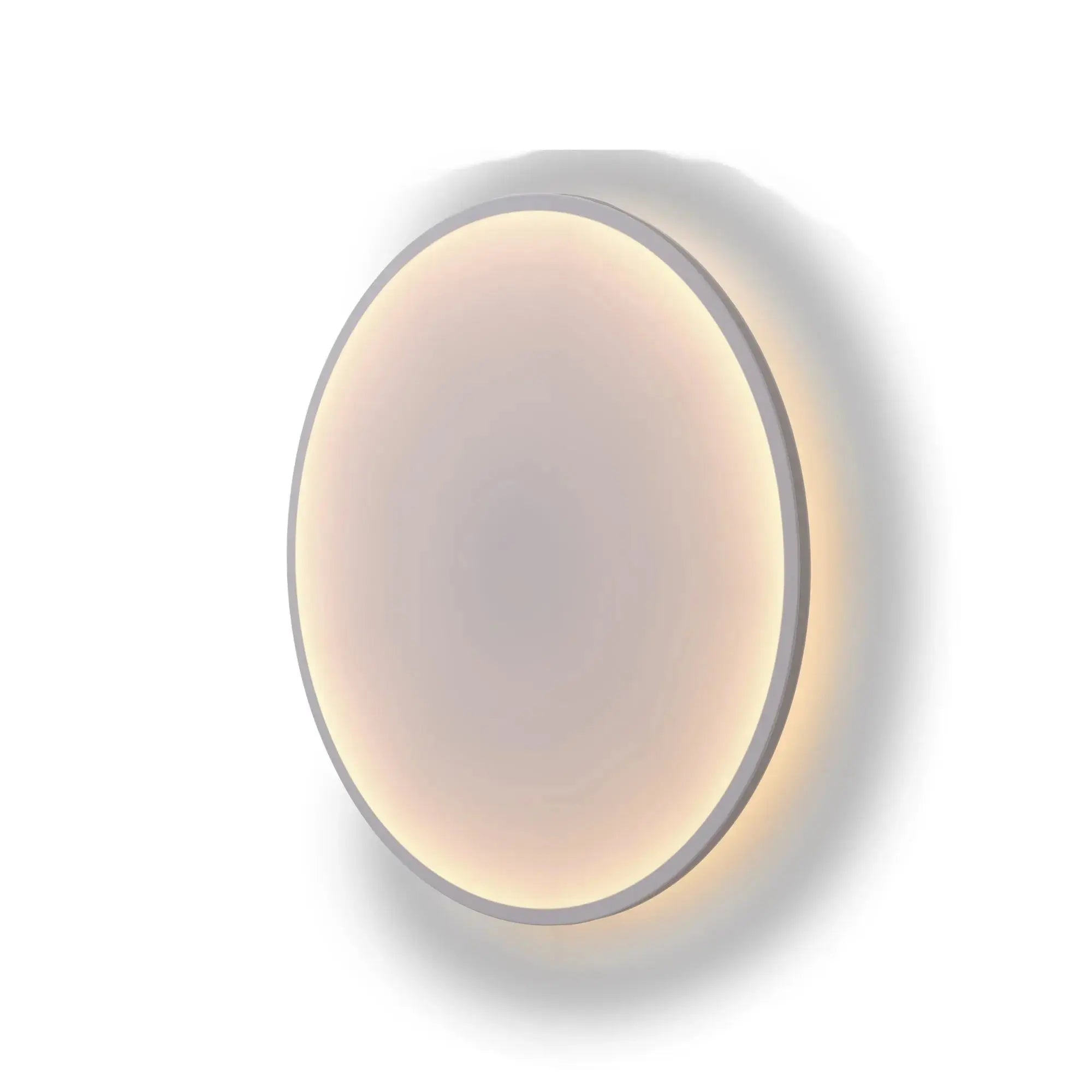 Muuto Calm seinävalaisin Ø90 kiinteä valkoinen/harmaa Muuto