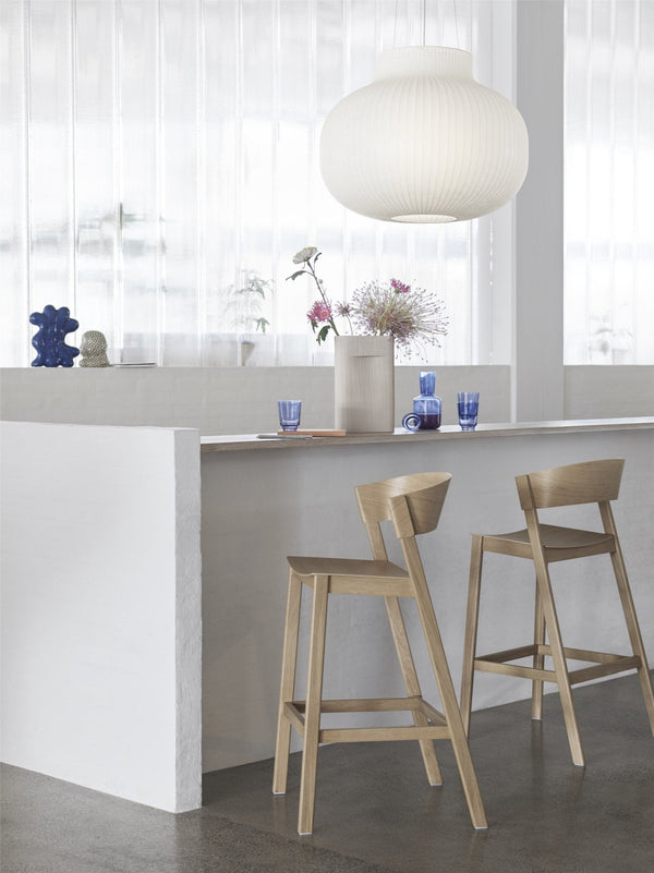 Muuto Cover korkea baarituoli musta - Laatukaluste