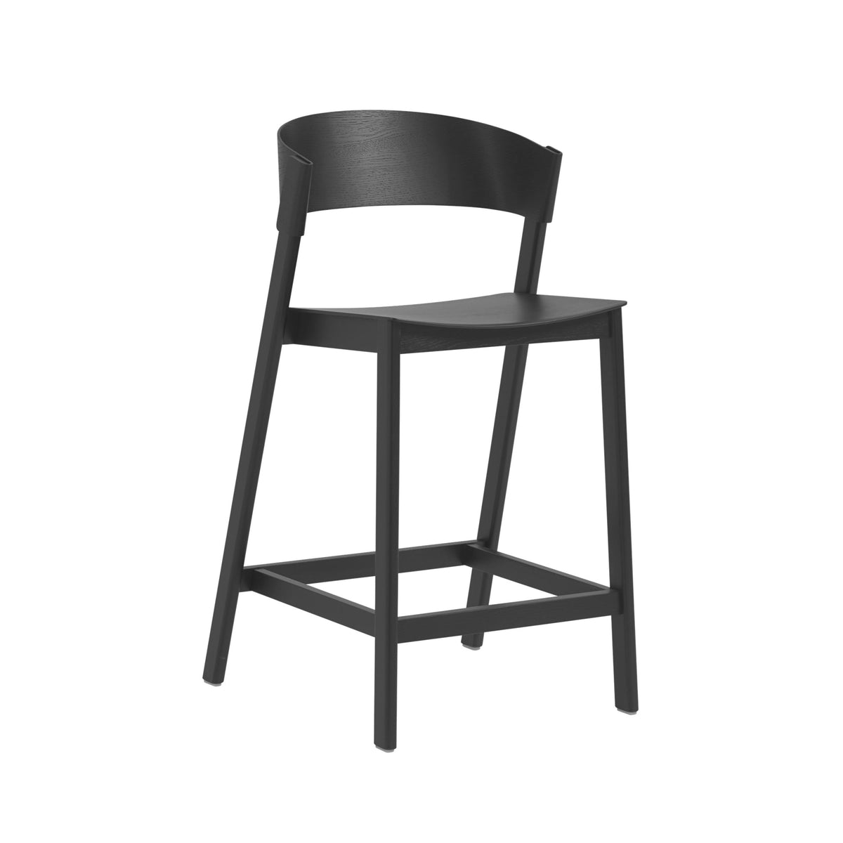 Muuto Cover matala baarituoli musta - Laatukaluste