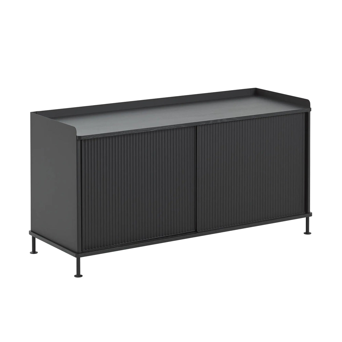 Muuto Enfold senkki 124cm musta/musta Muuto