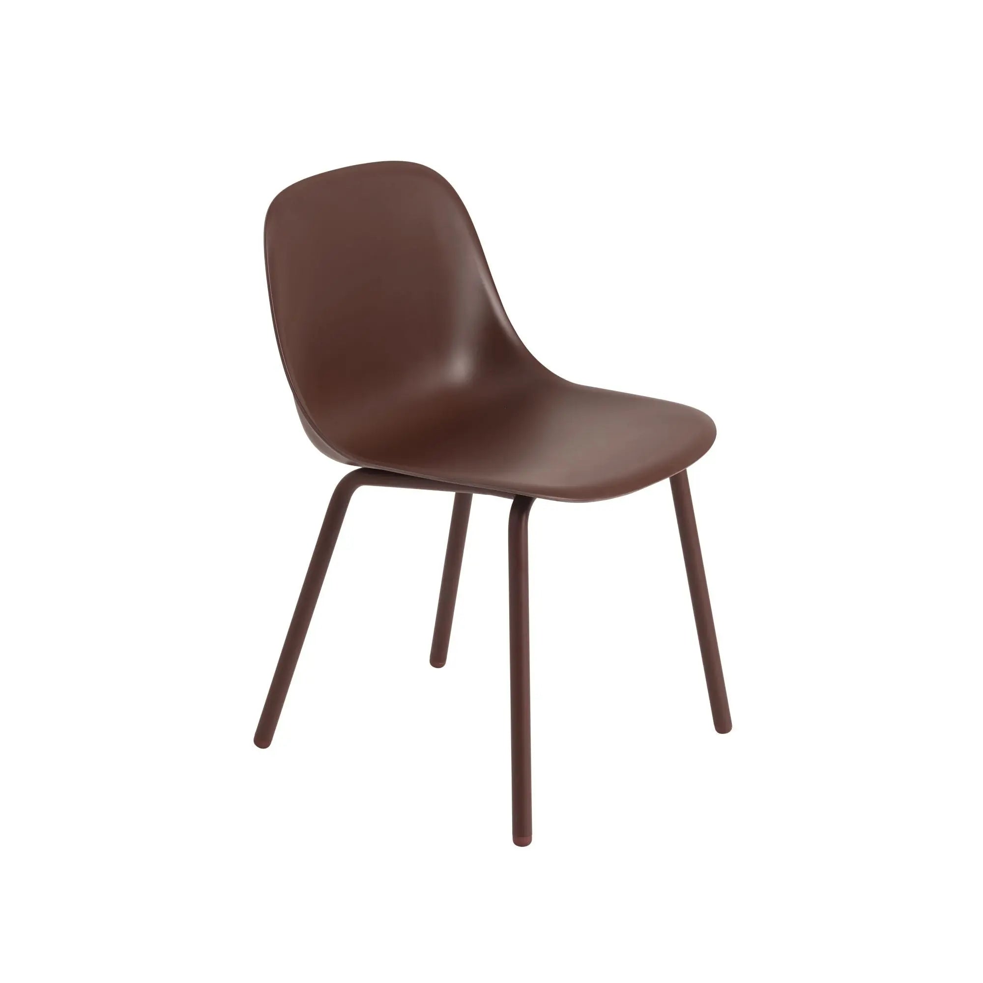 Muuto Fiber Outdoor tuoli punaruskea Muuto