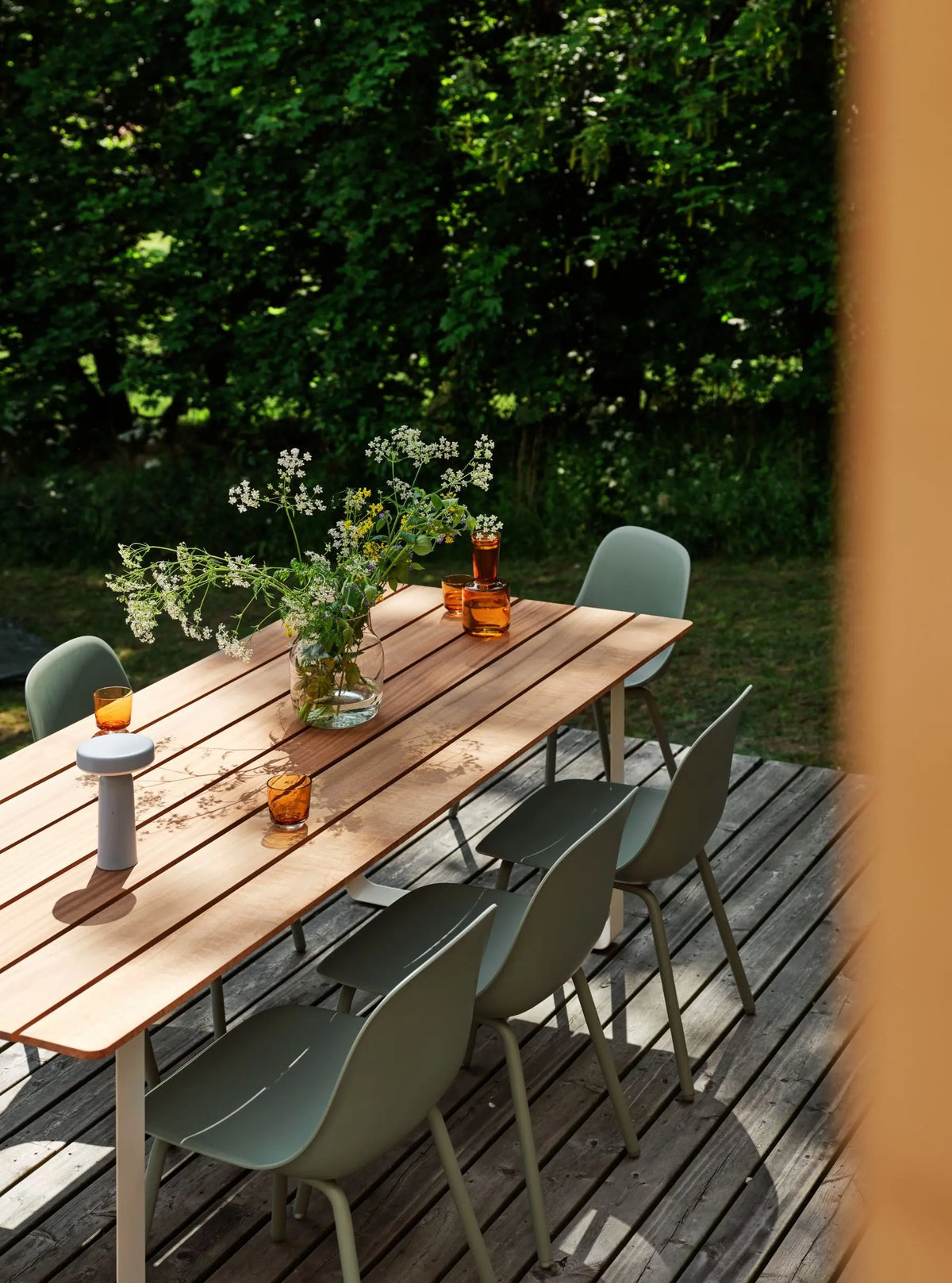 Muuto Fiber Outdoor tuoli vihreä Muuto
