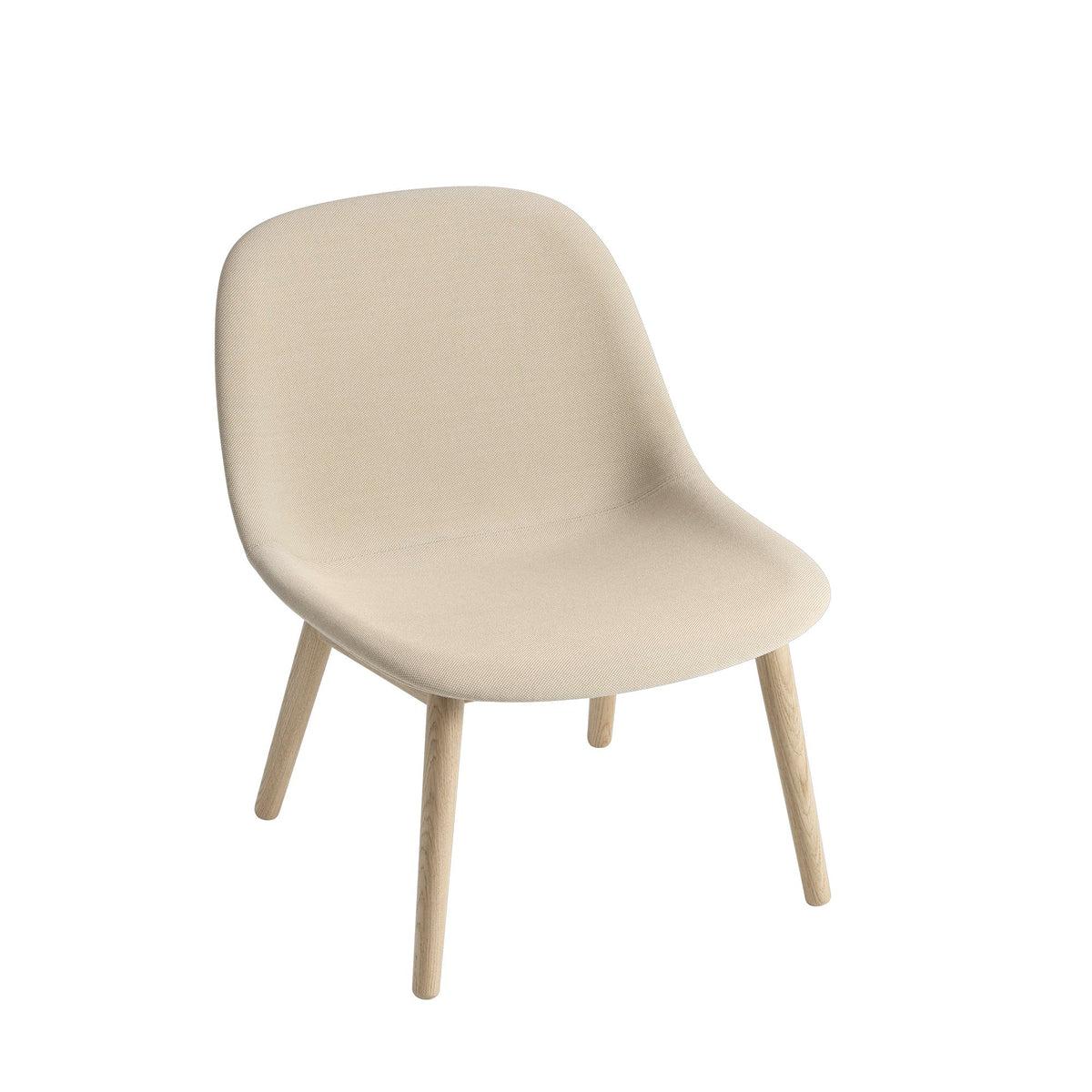 Muuto Fiber lounge tuoli, tammijalat, tammi/ Steelcut Trio 236 - Laatukaluste