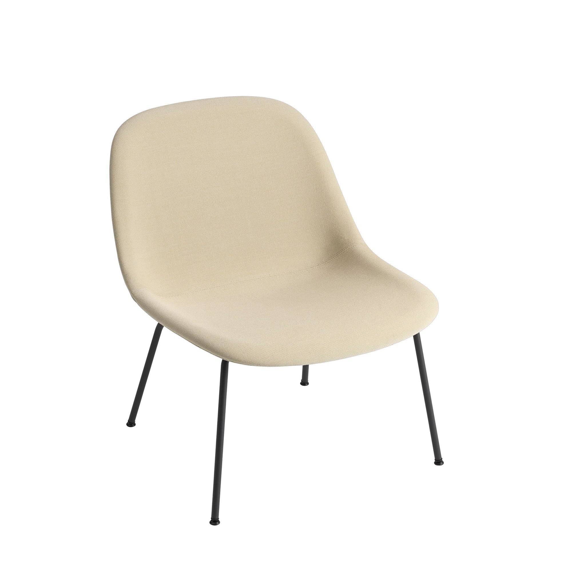 Muuto Fiber lounge tuoli, teräsjalat, musta/Steelcut Trio 236 - Laatukaluste