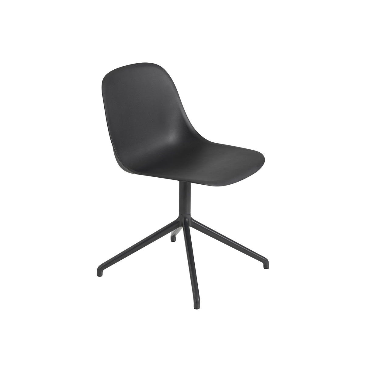 Muuto Fiber tuoli, pyörivä, musta - Laatukaluste