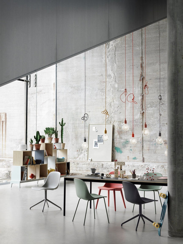 Muuto Fiber tuoli, pyörivä, musta - Laatukaluste