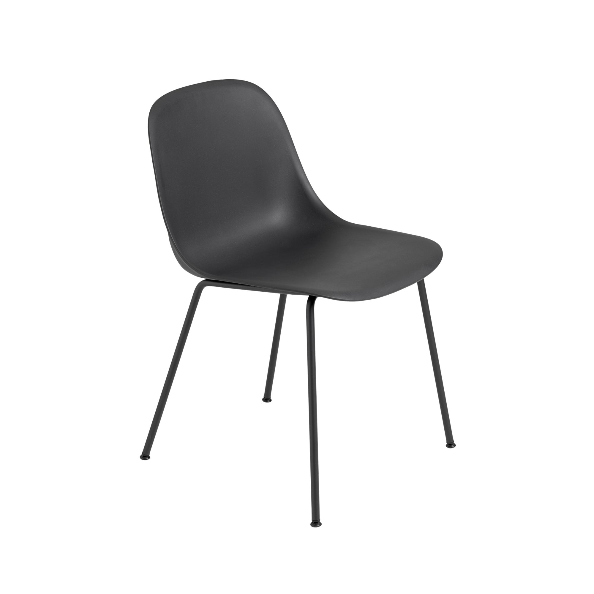 Muuto Fiber tuoli, teräsjalat, musta - Laatukaluste