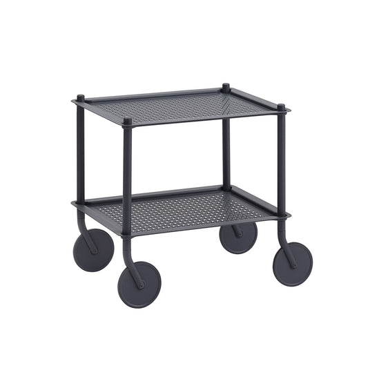 Muuto Flow pieni tarjoiluvaunu siniharmaa - Laatukaluste