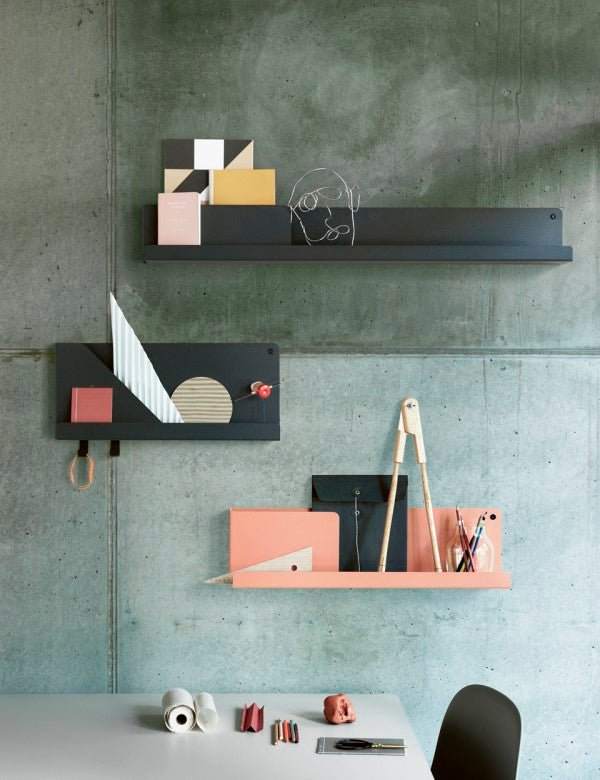 Muuto Folded hylly M harmaa - Laatukaluste