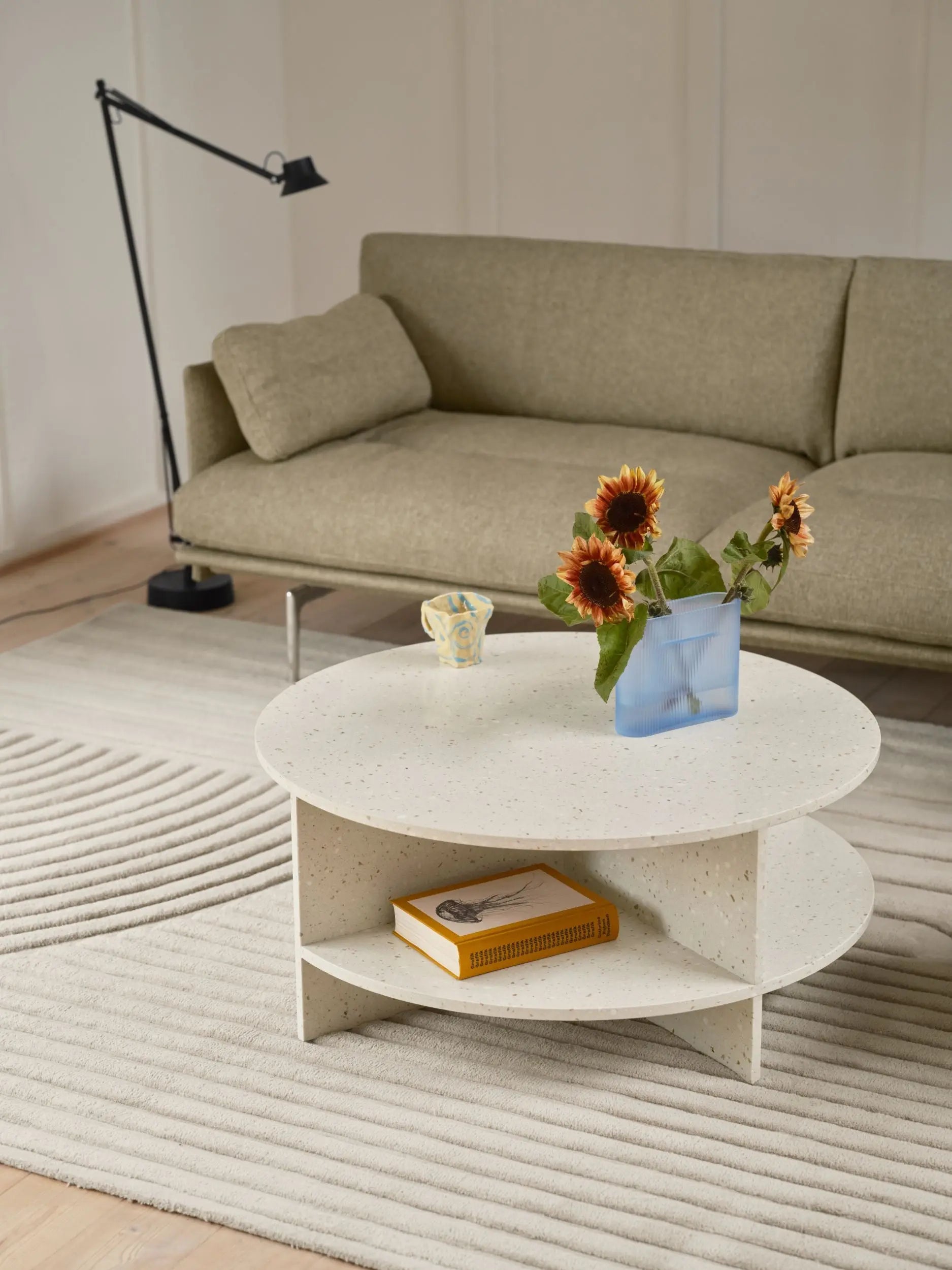 Muuto Halves sohvapöytä luonnonvalkoinen Muuto