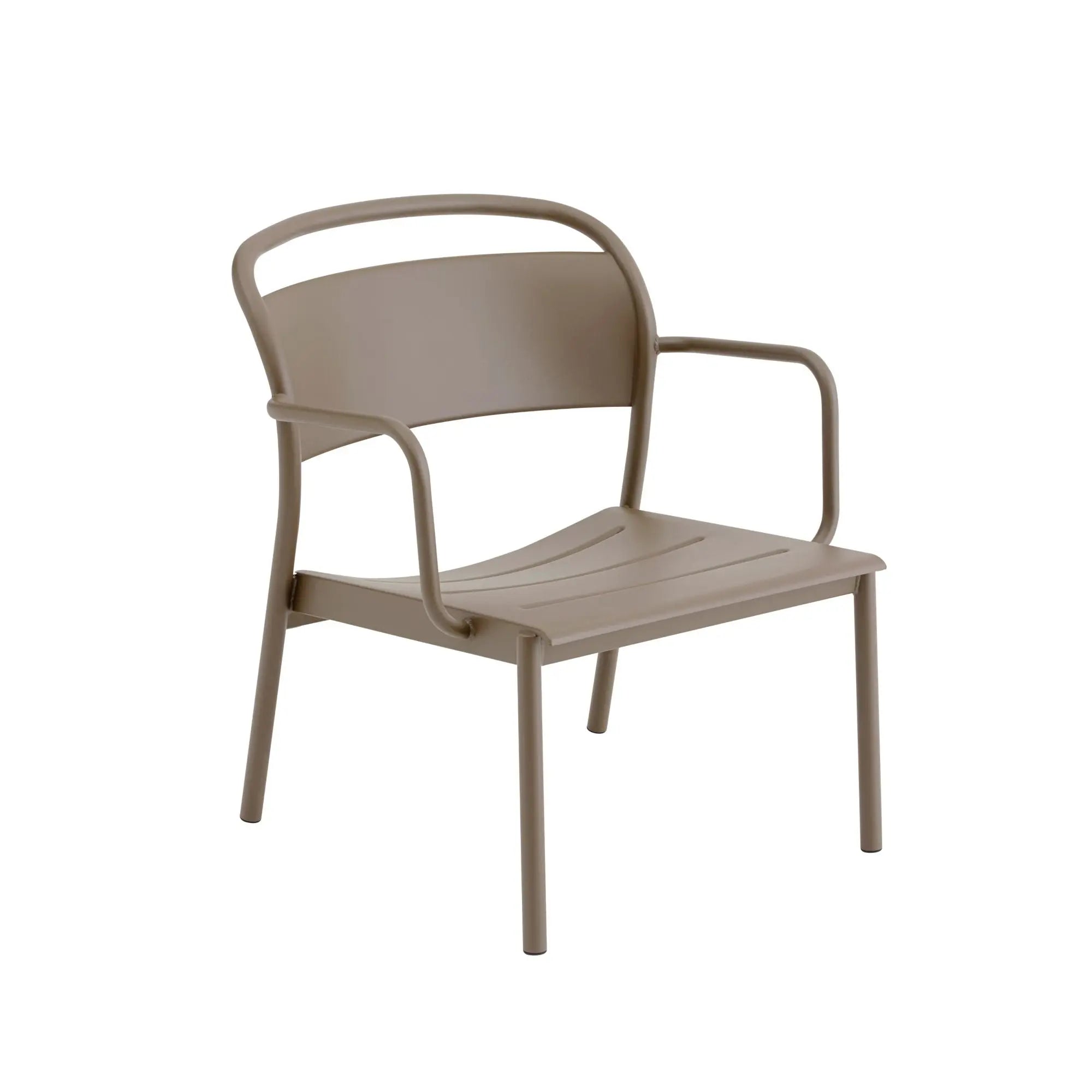 Muuto Linear Steel Lounge nojatuoli taupe Muuto
