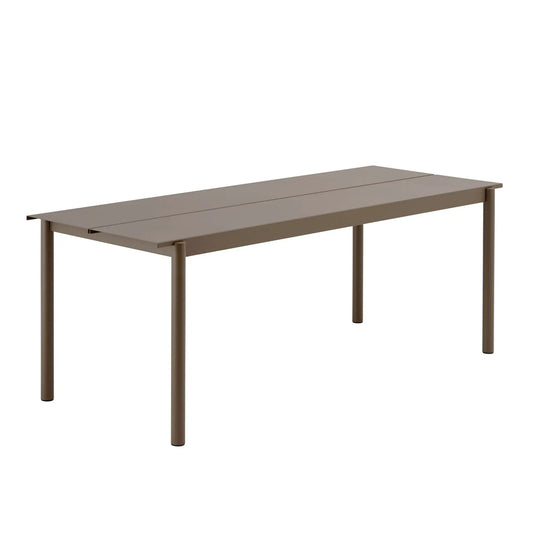 Muuto Linear Steel pöytä 200x75cm taupe Muuto