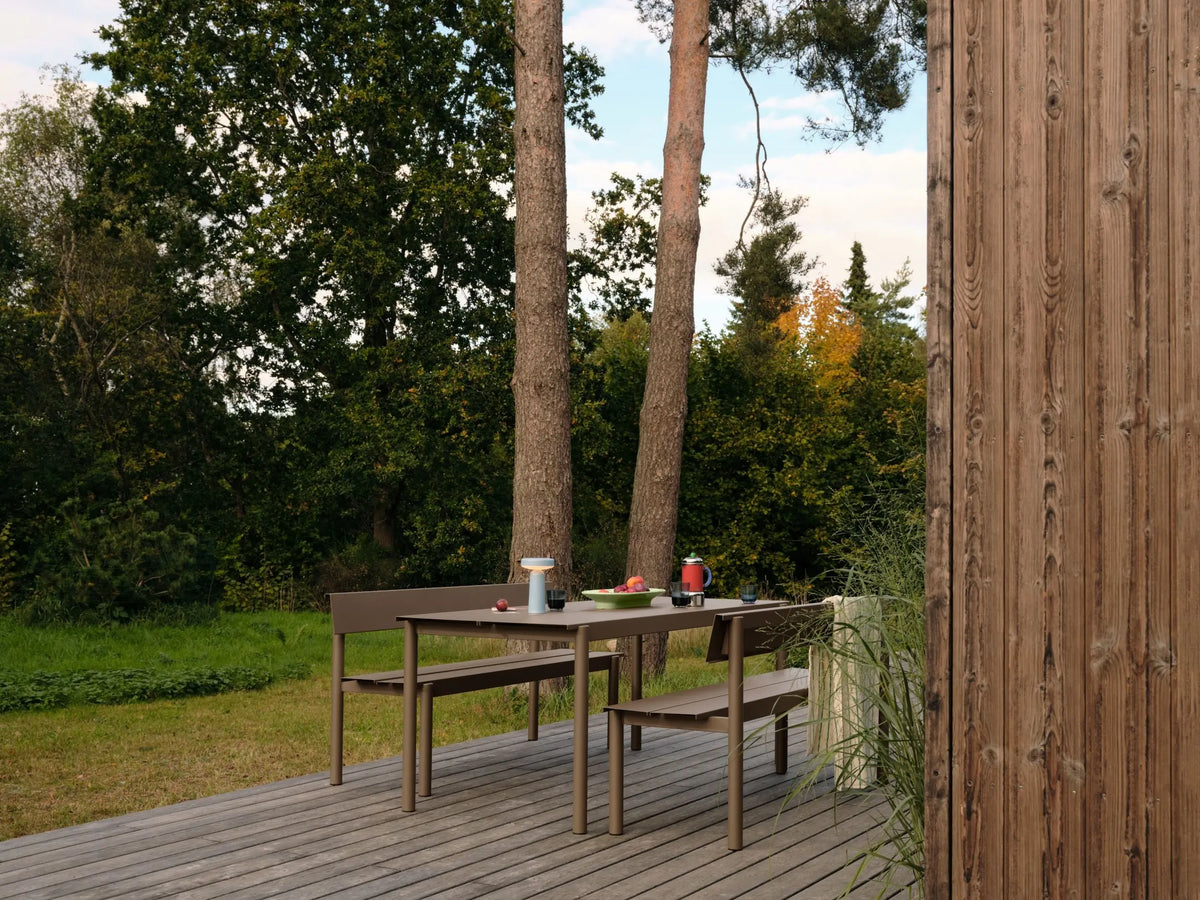 Muuto Linear Steel pöytä 200x75cm taupe Muuto