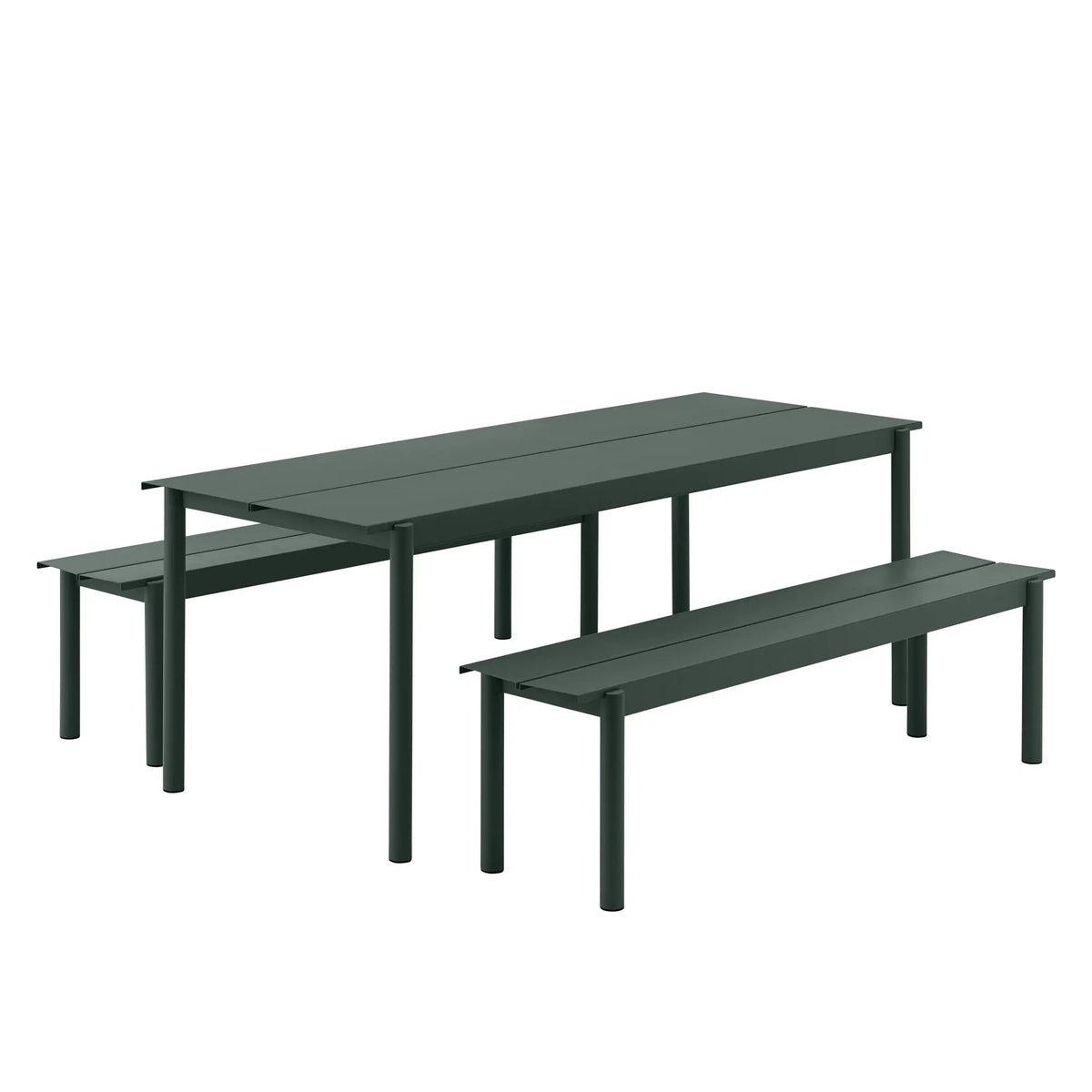 Muuto Linear pöytä 200x75cm vihreä - Laatukaluste