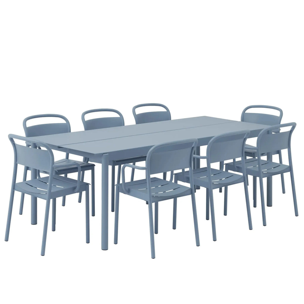 Muuto Linear pöytä 200x75cm sininen - Laatukaluste