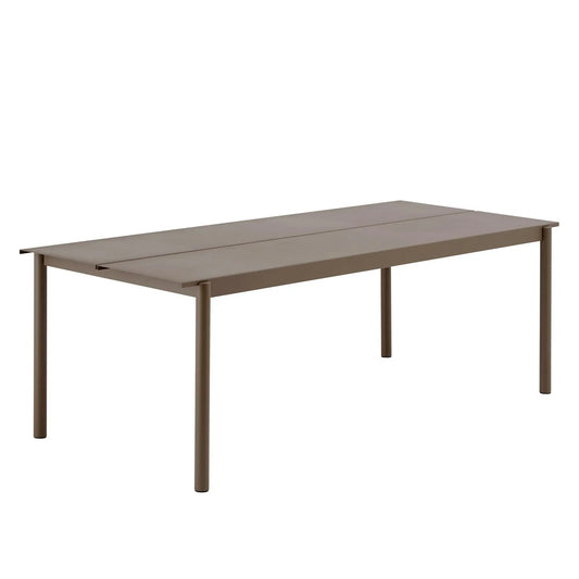Muuto Linear Steel pöytä 220x90cm taupe Muuto