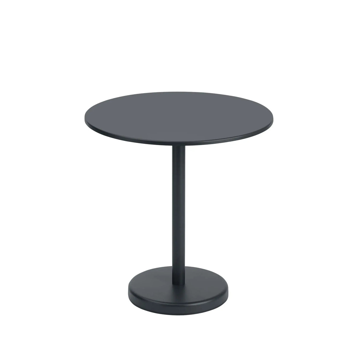 Muuto Linear pöytä Ø70 musta - Laatukaluste