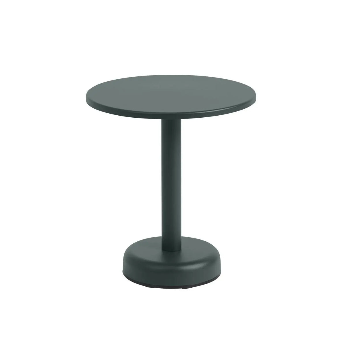 Muuto Linear Steel sohvapöytä Ø42 tummanvihreä Muuto