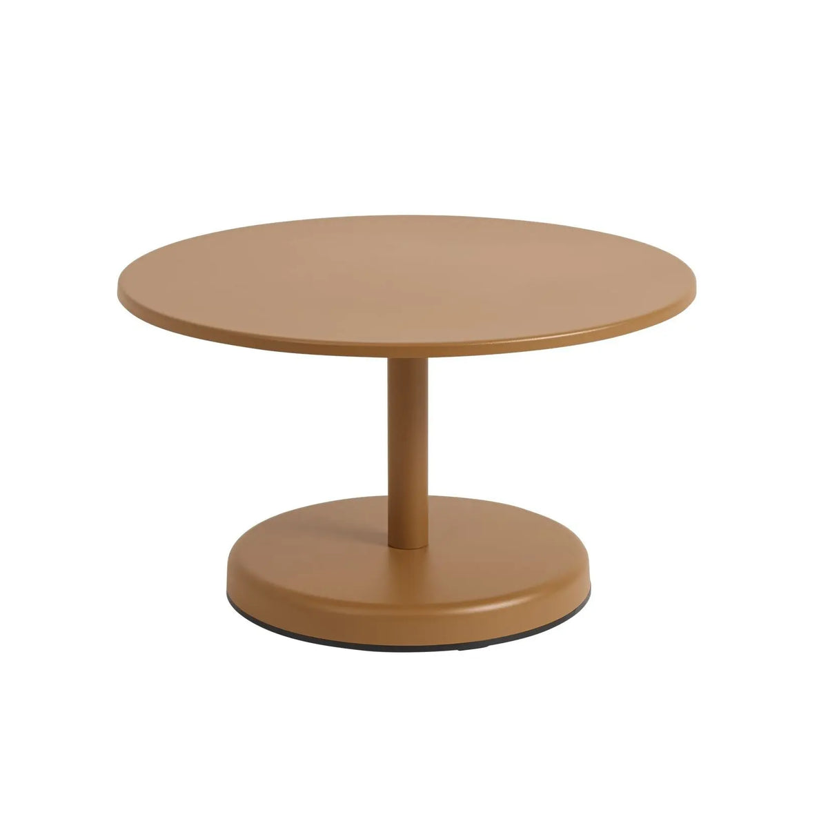 Muuto Linear Steel sohvapöytä Ø70 poltettu oranssi Muuto