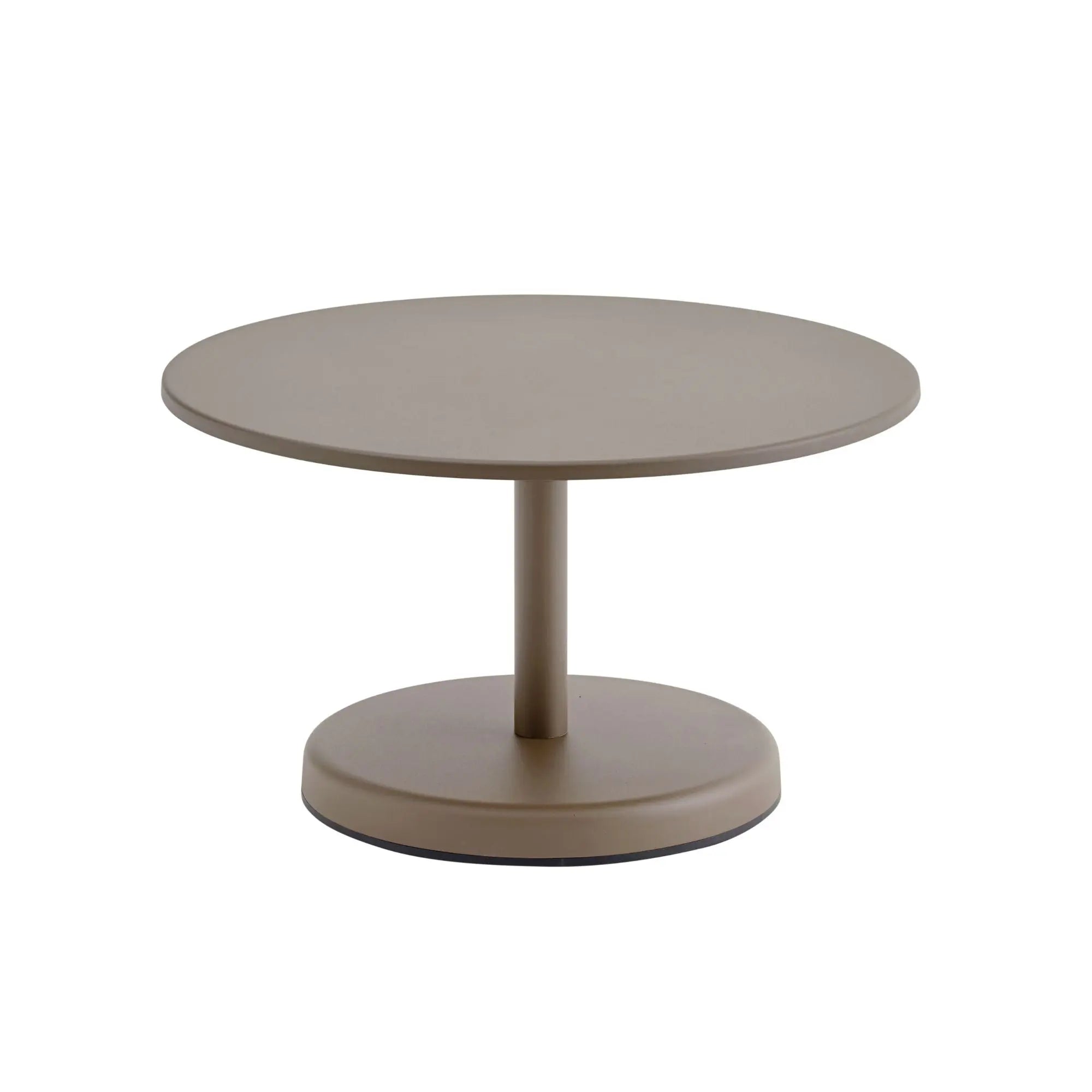 Muuto Linear Steel sohvapöytä Ø70 taupe Muuto