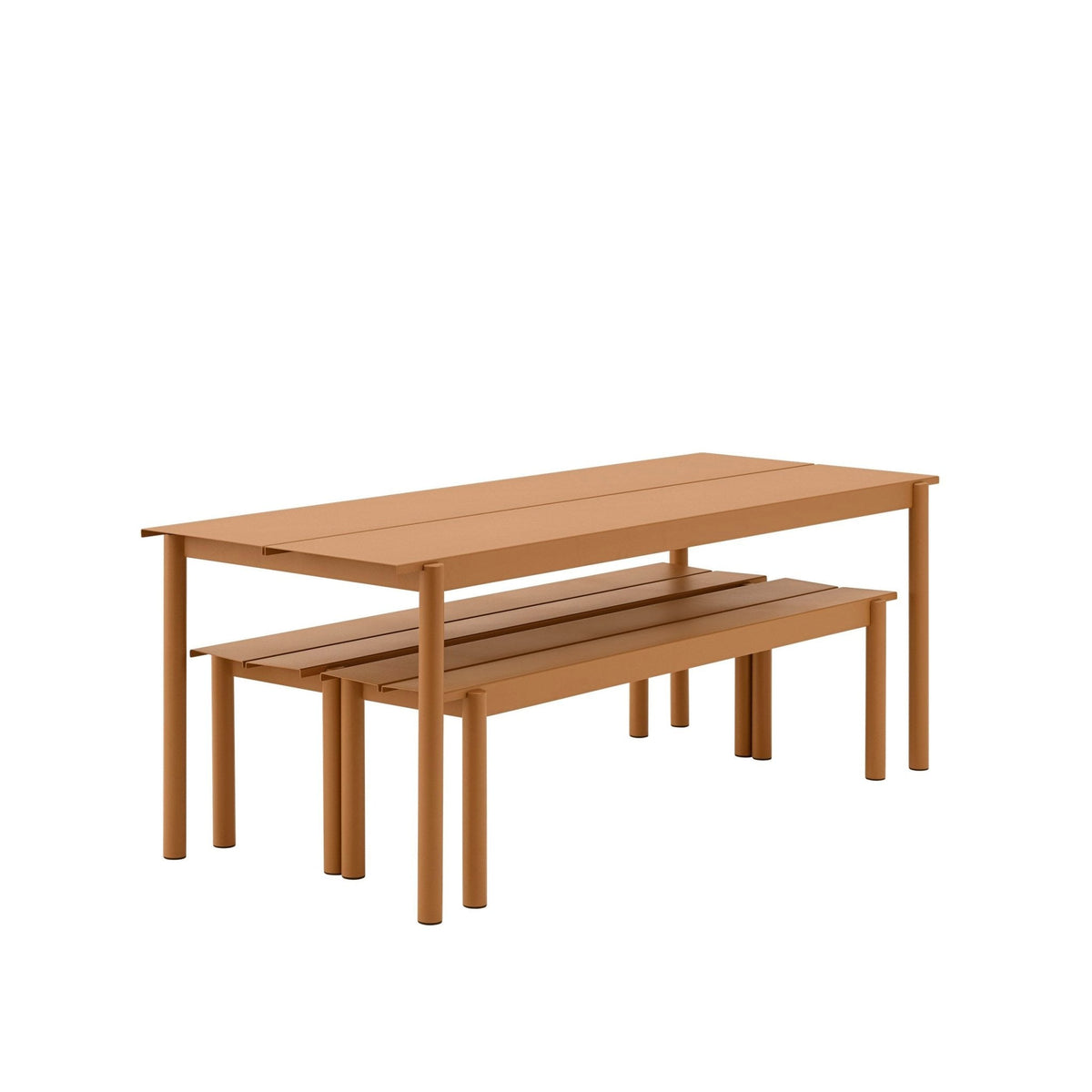 Muuto Linear pöytä 200x75cm ruskea - Laatukaluste