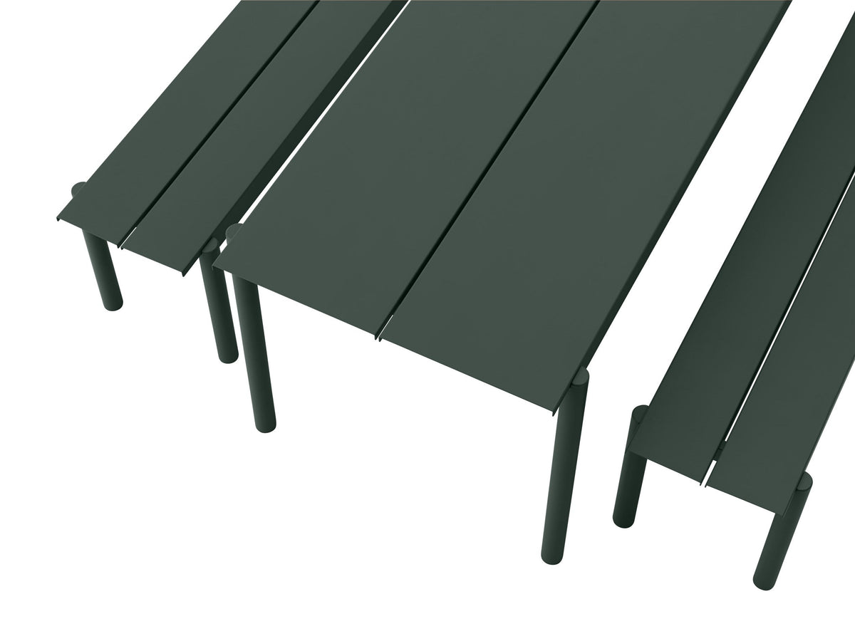 Muuto Linear pöytä 220x90cm vihreä Muuto