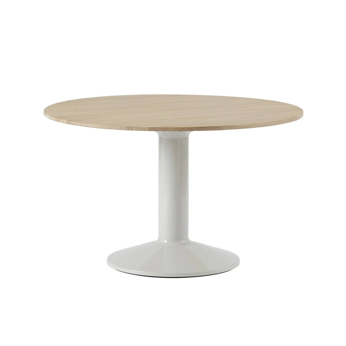 Muuto Midst pöytä Ø120 harmaa/tammi - Laatukaluste