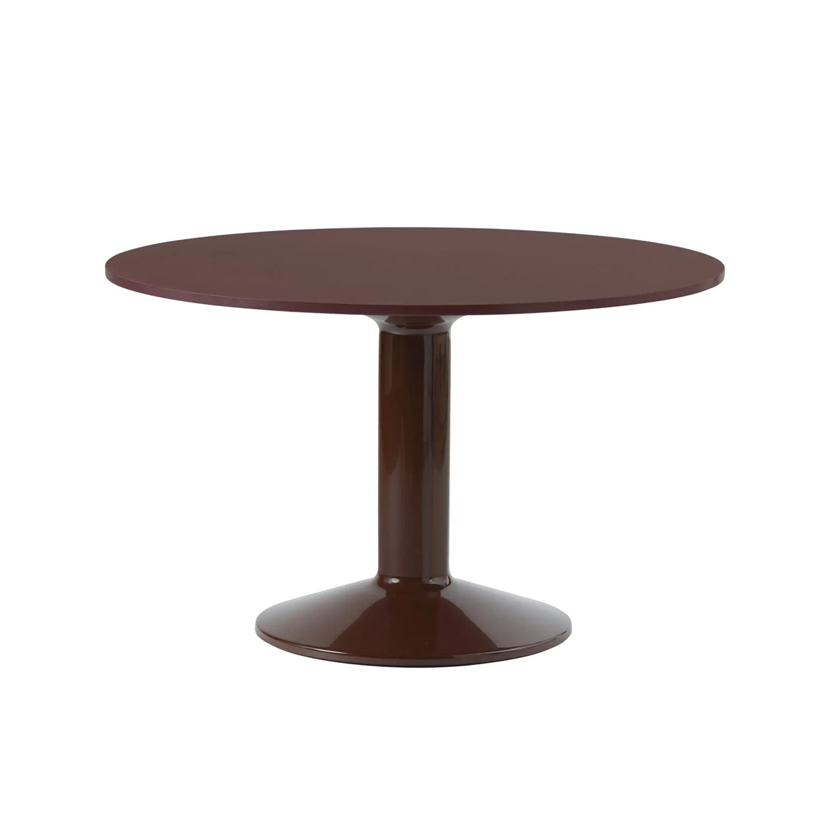 Muuto Midst pöytä Ø120 tummanpunainen - Laatukaluste