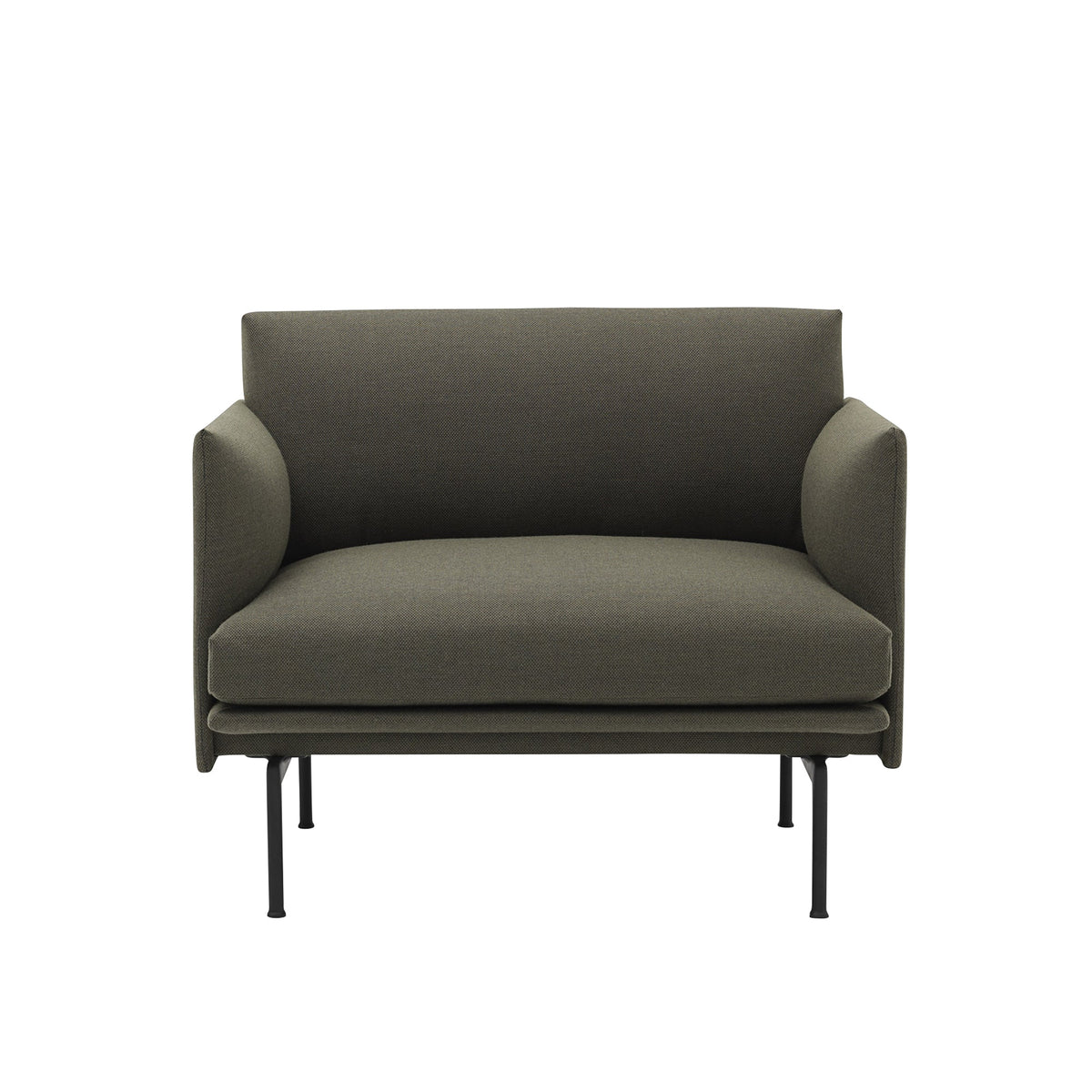 Muuto Outline nojatuoli Fiord 961/musta - Laatukaluste