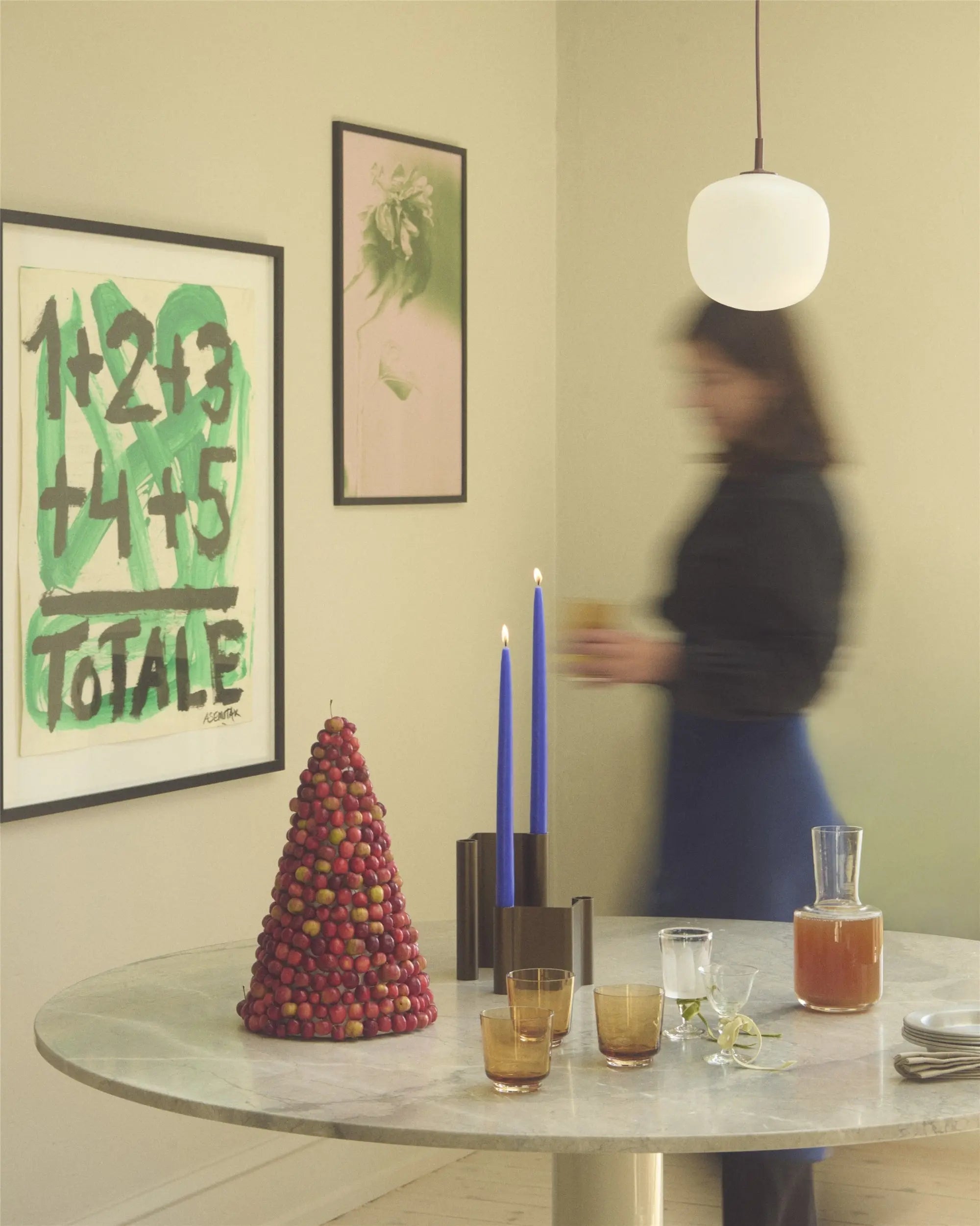 Muuto Pair kynttilänjalka iso ruskea Muuto