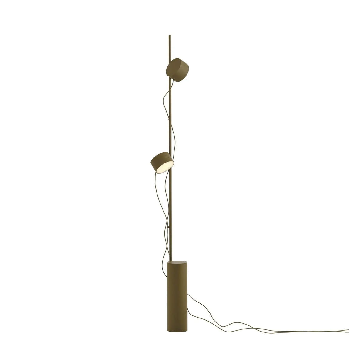 Muuto Post lattiavalaisin ruskeanvihreä Muuto