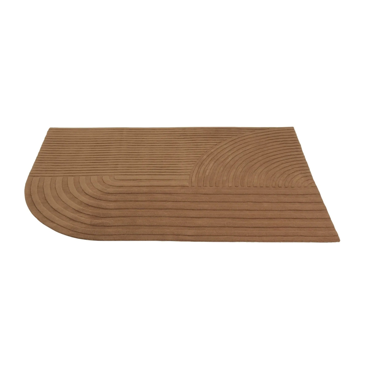 Muuto Relevo matto 170x240 poltettu oranssi - Laatukaluste