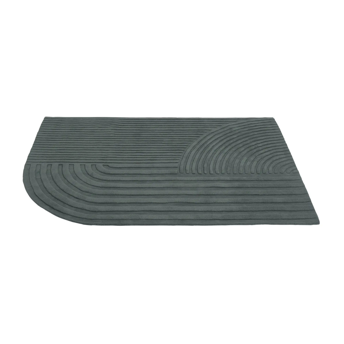 Muuto Relevo matto 170x240 tummanvihreä - Laatukaluste