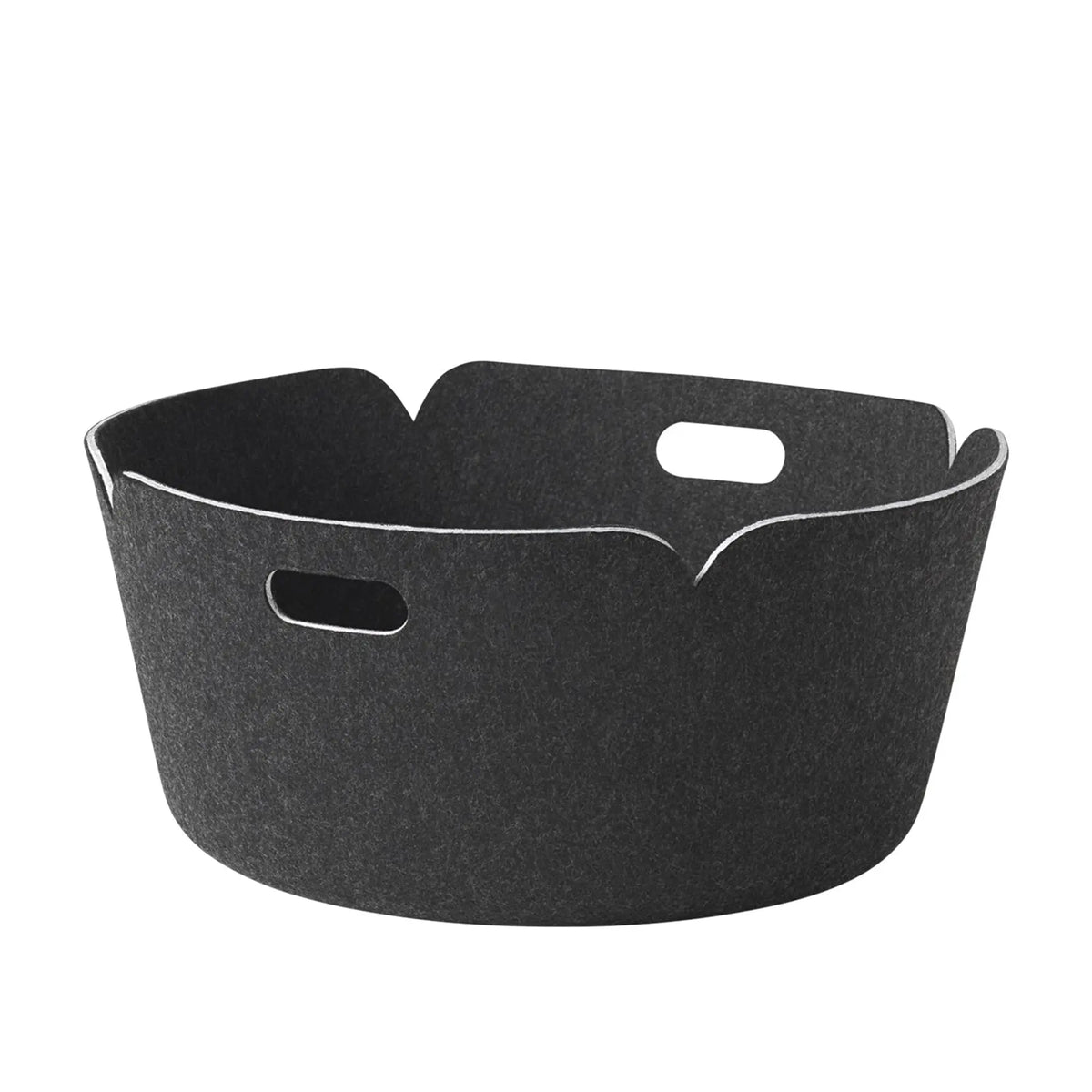 Muuto Restore Round musta melange - Laatukaluste