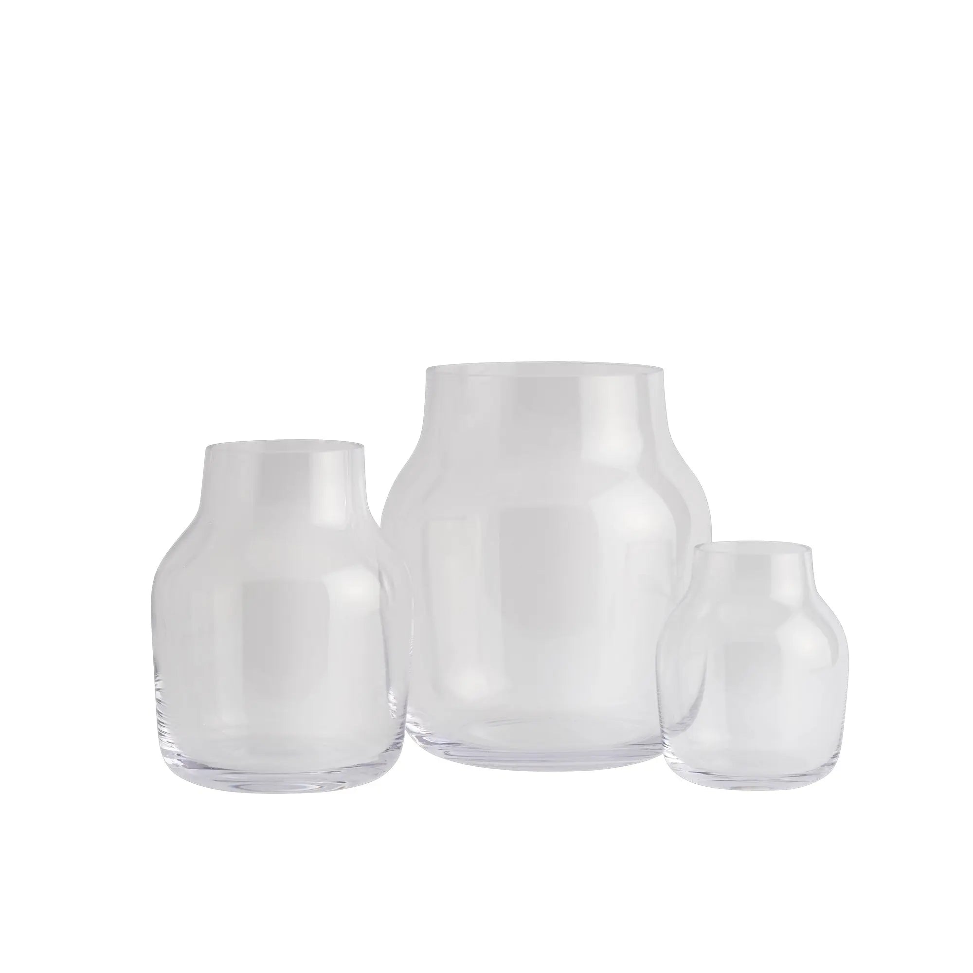 Muuto Silent maljakko Ø15 kirkas - Laatukaluste