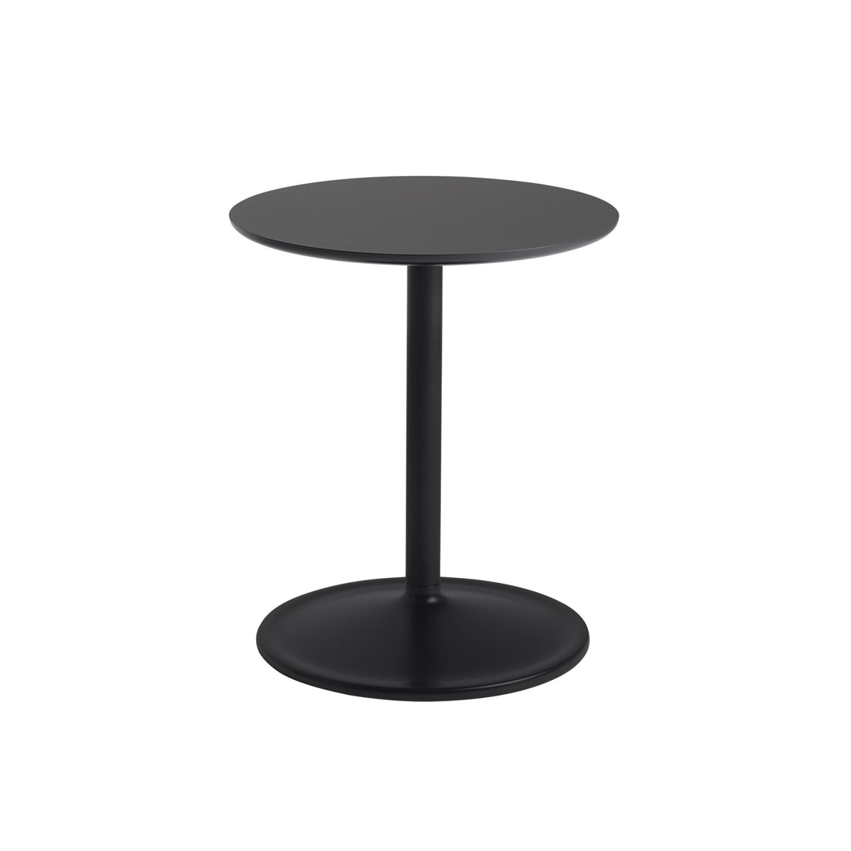 Muuto Soft sivupöytä Ø41 korkea musta - Laatukaluste