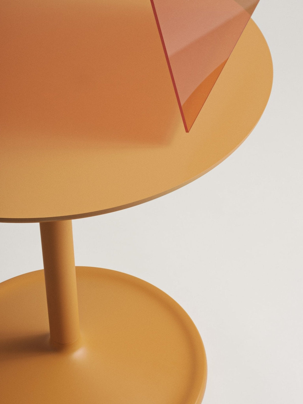 Muuto Soft sivupöytä Ø41 korkea oranssi - Laatukaluste