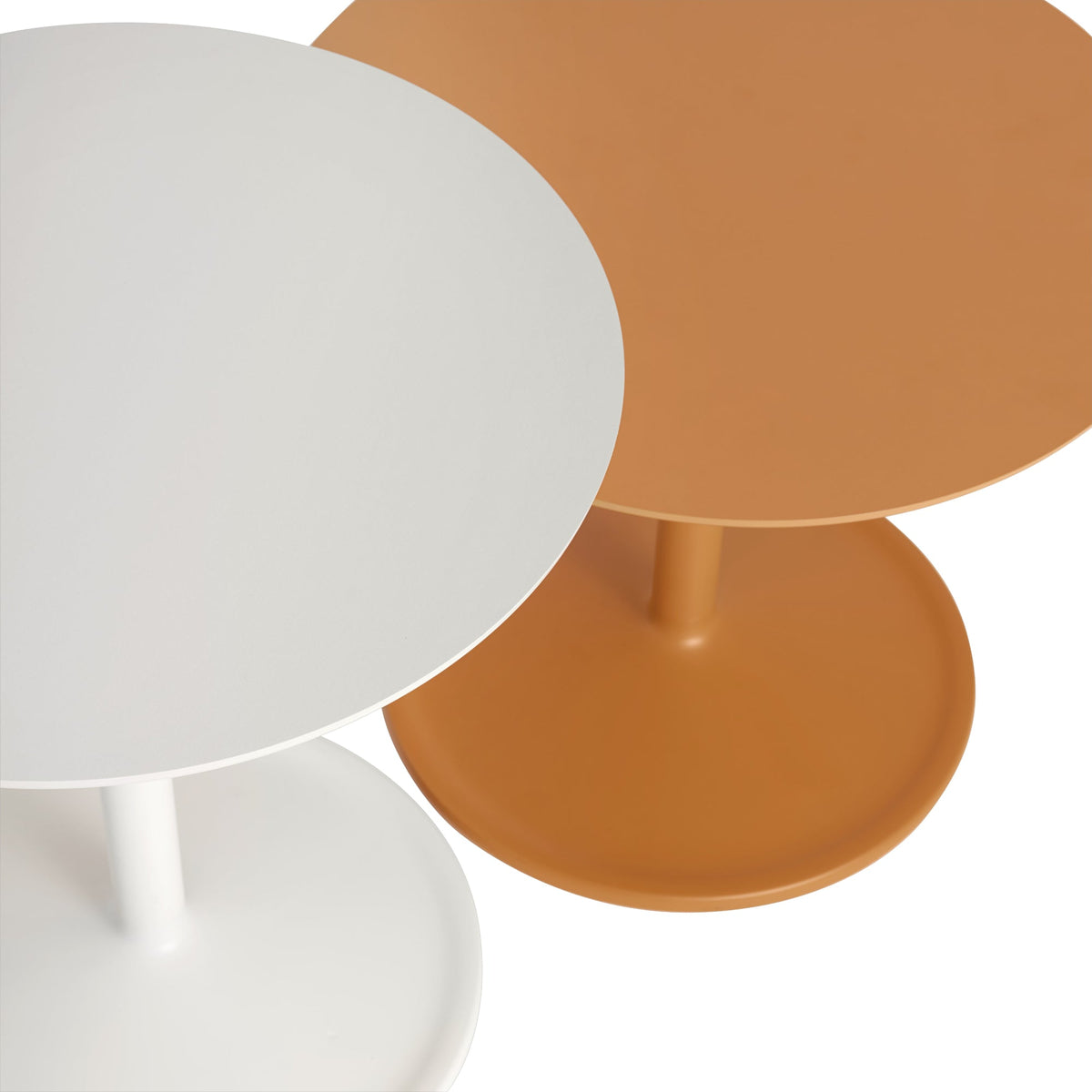 Muuto Soft sivupöytä Ø41 matala oranssi - Laatukaluste