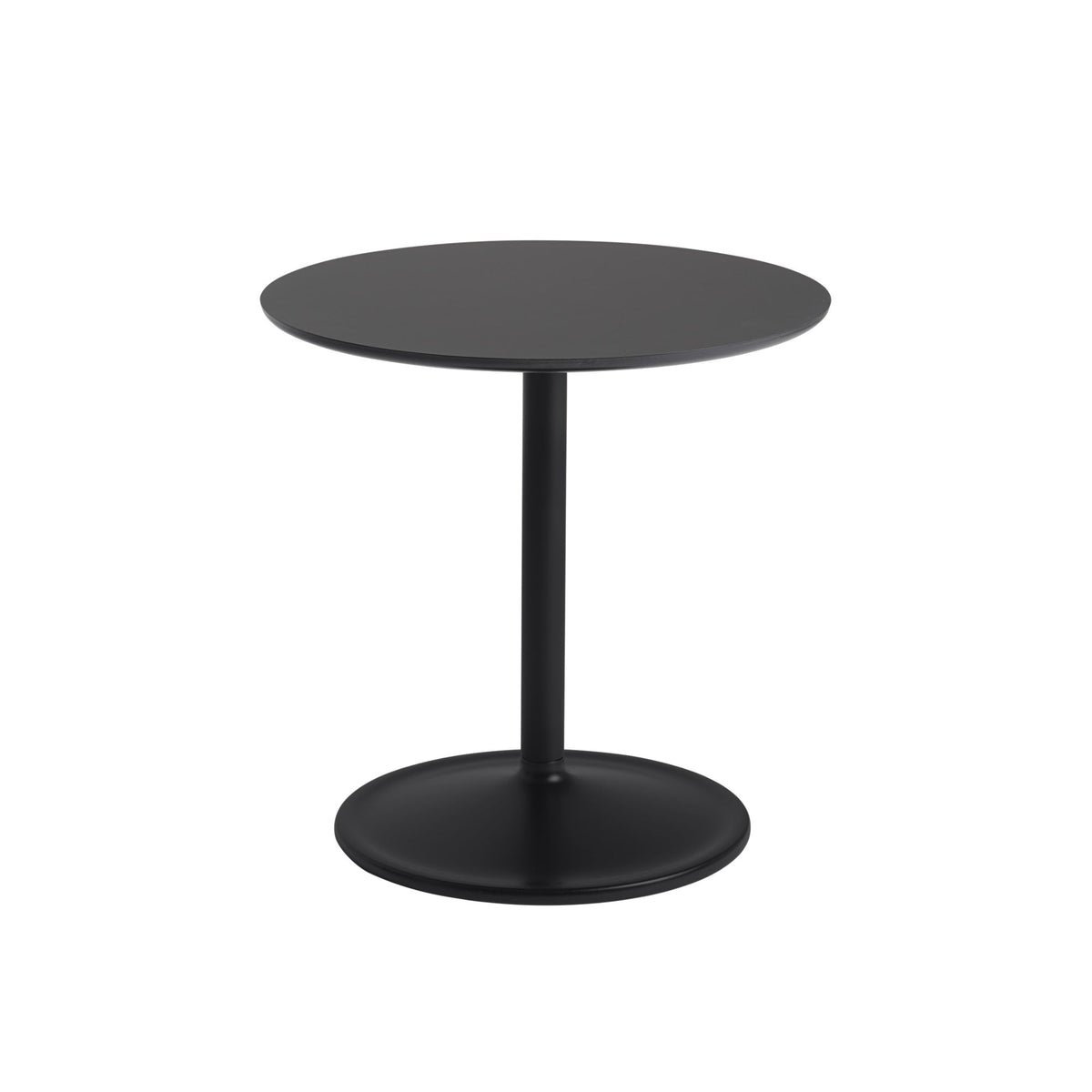 Muuto Soft sivupöytä Ø48 korkea musta - Laatukaluste