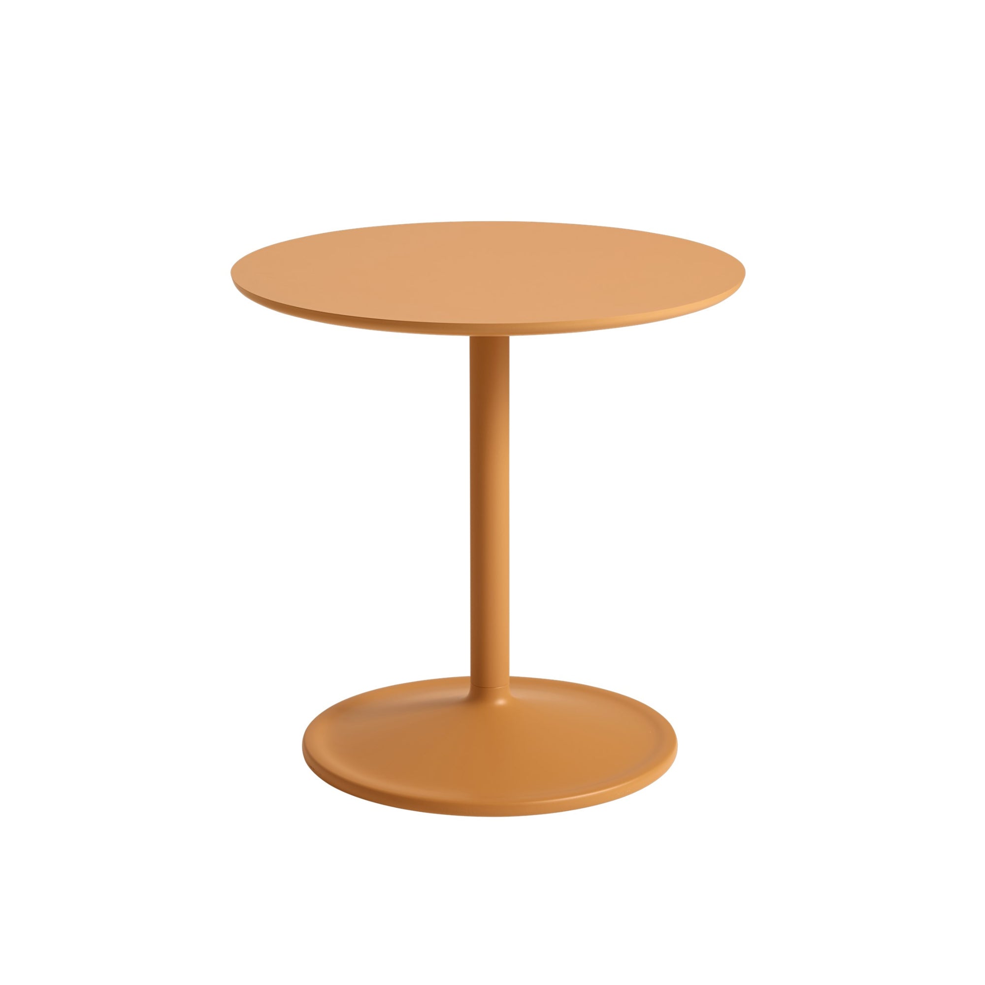 Muuto Soft sivupöytä Ø48 korkea oranssi - Laatukaluste