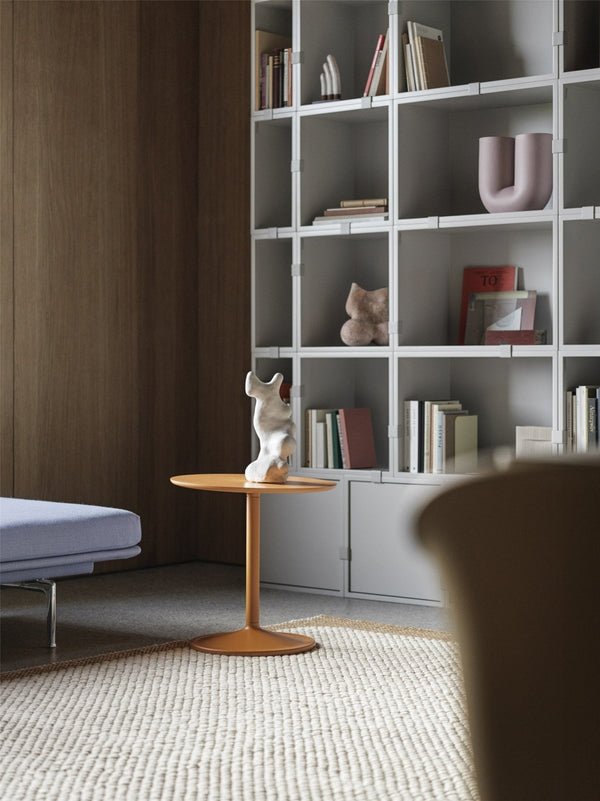 Muuto Soft sivupöytä Ø48 korkea oranssi - Laatukaluste